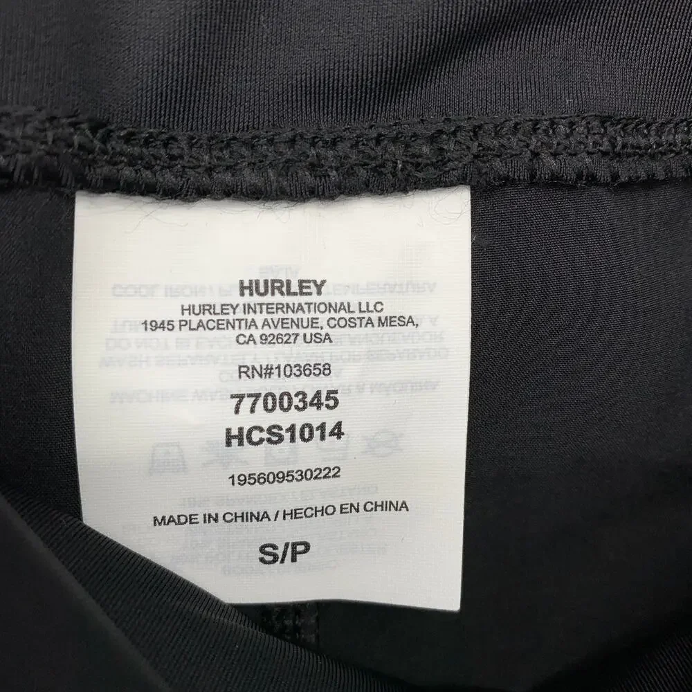 Hurley Swim Shorts Womens Small Black Athletic Boardshorts NWT - Picture 7 of 7